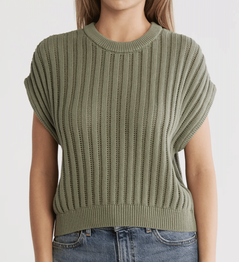 Affordable Nordstrom Rack Summer Fashion Finds knit sweater vest 50 is not old